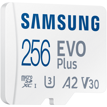 Карта памяти Samsung EVO Plus microSDXC 256GB + SD адаптер, Объем: 256 ГБ, изображение 3 - GOODMi