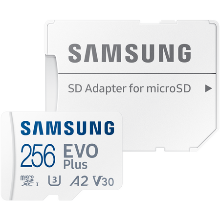 Карта памяти Samsung EVO Plus microSDXC 256GB + SD адаптер, Объем: 256 ГБ, изображение 4 - GOODMi