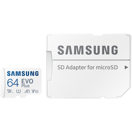 Карта памяти Samsung EVO Plus microSDXC 64GB + SD адаптер, Объем: 64 ГБ, изображение 6 - GOODMi