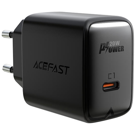 Сетевой адаптер ACEFAST A1 PD 20W USB-C Black, Цвет: Черный, изображение 4 - GOODMi