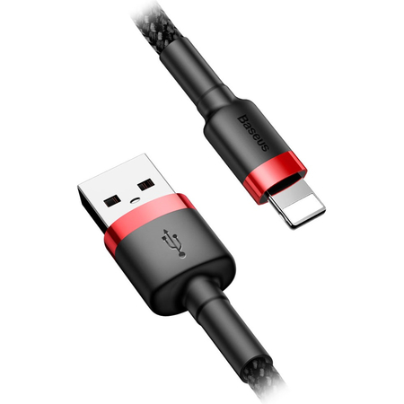 Кабель Baseus USB/Lightning 1.5A 2m red black, изображение 2 - GOODMi