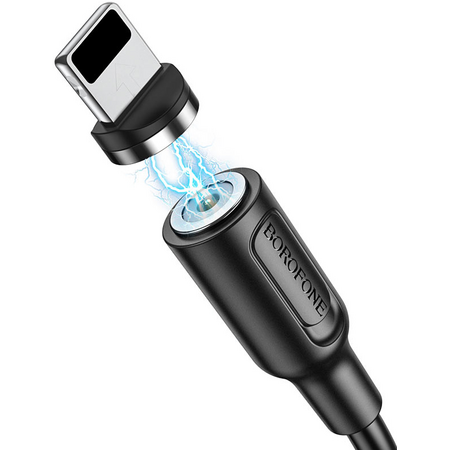 Кабель Магнитный Borofone BX41 Skill USB/Lightning Черный, изображение 4 - GOODMi