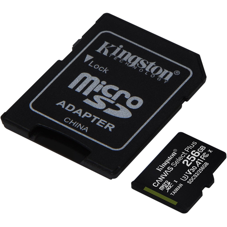 Карта памяти microSD Kingston Canvas Select Plus 256GB + адаптер, изображение 2 - GOODMi