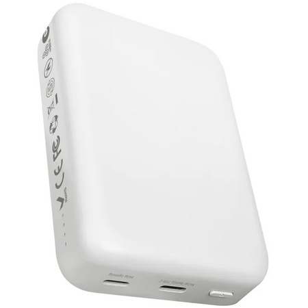 Внешний аккумулятор Power Bank SOLOVE W12 Pro MagSafe 10000 mAh White, изображение 5 - GOODMi