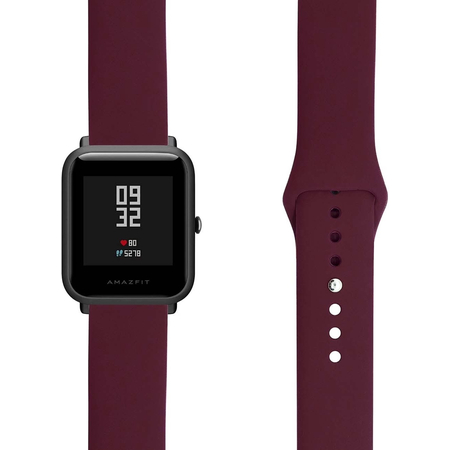 Ремешок силиконовый 20mm Lyambda Altair Wine red (DSJ-01-04T-20-WR), Основной цвет: Бордовый, изображение 2 - GOODMi