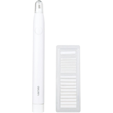 Электрический ластик Deli 71107 (Белый), изображение 2 - GOODMi