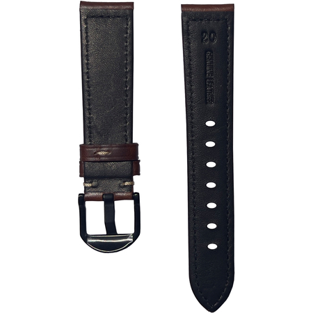 Ремешок из натуральной кожи 20mm Коричневый, вар.1, изображение 2 - GOODMi