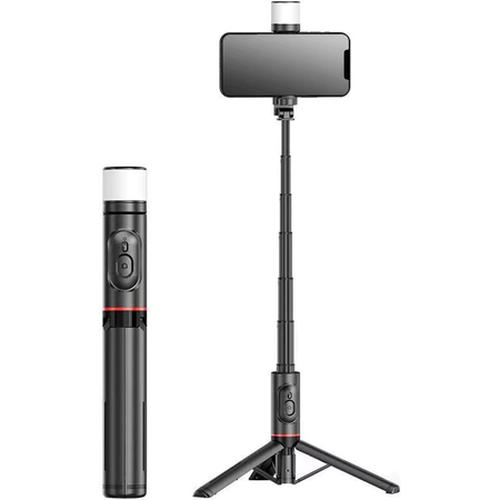 Трипод Funsnap Q12S (для смартфона, с пультом и подсветкой) 360, изображение 4 - GOODMi