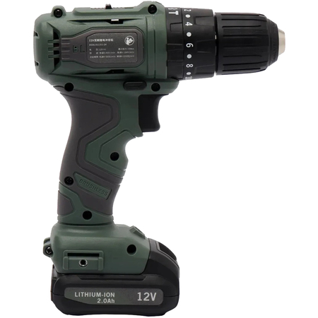Аккумуляторная дрель-шуруповерт MarsWorker 12V Impact Drill Green, изображение 3 - GOODMi