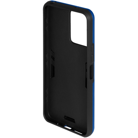 Чехол-накладка противоударный с металлической пластиной для магнитного держателя и кольцом для Redmi 12 (4G) Dark Blue, Основной цвет: Синий, изображение 2 - GOODMi