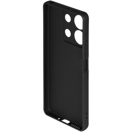 Чехол-накладка силиконовая с микрофиброй для Redmi Note 13 черный, изображение 2 - GOODMi