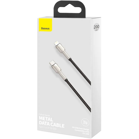 Кабель Baseus Cafule Series Type-C/Lightning PD20W 2m Metal black, изображение 4 - GOODMi