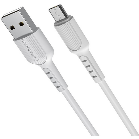 Кабель Borofone BX16 USB A/MicroUSB 2.4A (1м) Белый, изображение 2 - GOODMi