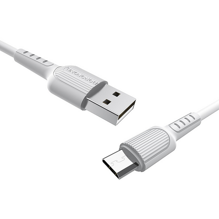 Кабель Borofone BX16 USB A/MicroUSB 2.4A (1м) Белый, изображение 4 - GOODMi