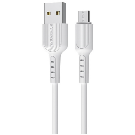 Кабель Borofone BX16 USB A/MicroUSB 2.4A (1м) Белый - GOODMi