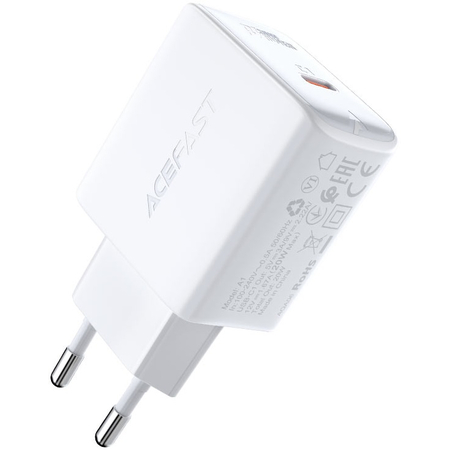 Сетевой адаптер ACEFAST A1 PD 20W USB-C White, Цвет: Белый, изображение 3 - GOODMi