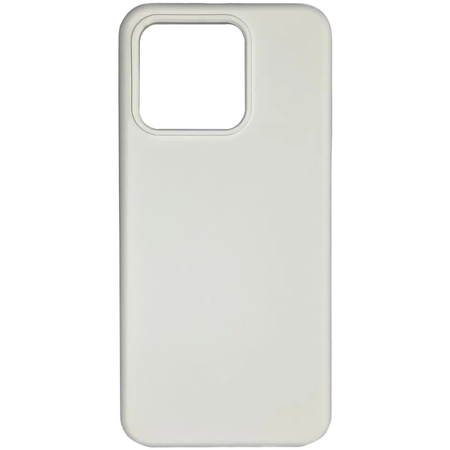Чехол-накладка силиконовая с микрофиброй для Redmi Note 13 Pro белый, Основной цвет: Белый - GOODMi