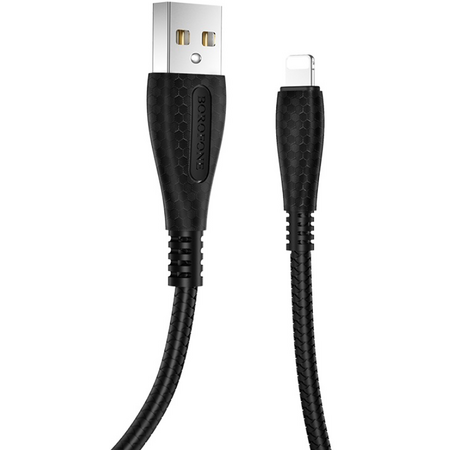 Кабель Borofone BX38 USB A/Lightning (1м) Черный, изображение 2 - GOODMi