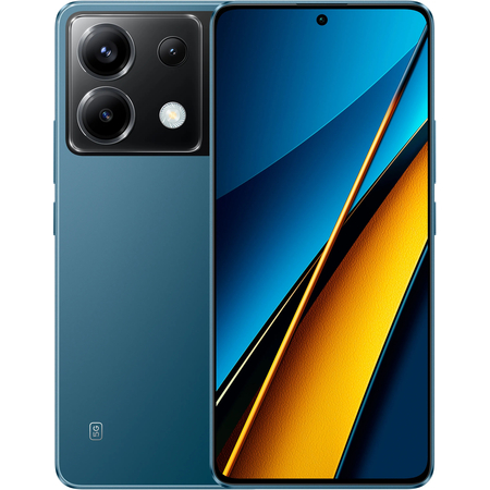 Смартфон POCO X6 5G 12/512Gb синий, Цвет: Blue / Синий, Оперативная память: 12 Гб, Встроенная память: 512 Гб - GOODMi
