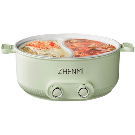 Многофункциональная кастрюля Zhenmi ZM-4002A Green (двойная) - GOODMi