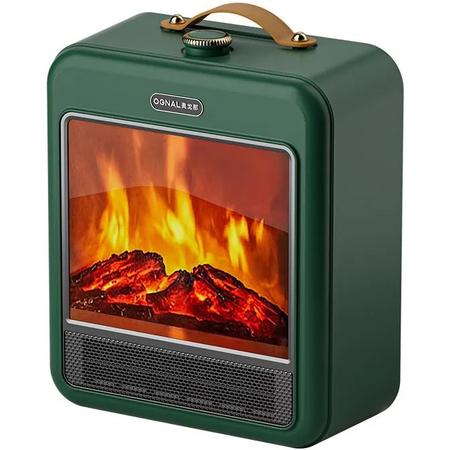 Обогреватель камин Ognal 3D Green - GOODMi
