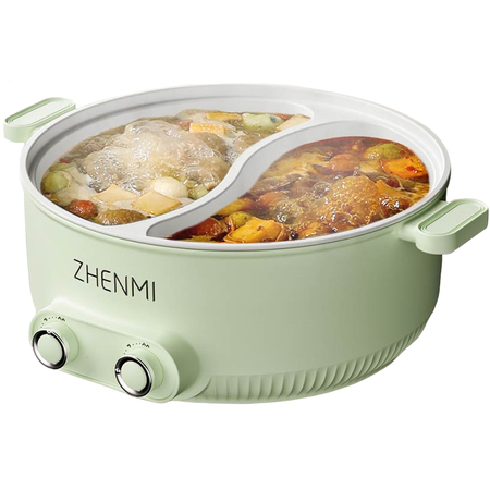 Многофункциональная кастрюля Zhenmi ZM-4002A Green (двойная), изображение 2 - GOODMi