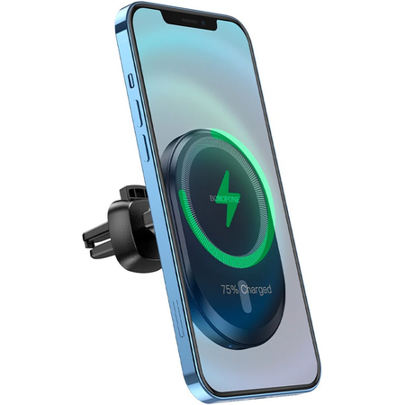 Автодержатель с БЗУ Borofone BH201 15W (Черный), изображение 5 - GOODMi