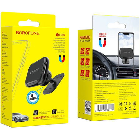 Магнитный держатель Borofone BH36 (Черный), изображение 7 - GOODMi