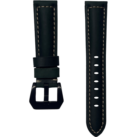 Ремешок кожаный Genuine Leather 22mm Зеленый - GOODMi