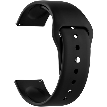 Ремешок силиконовый 22mm Lyambda Altair Black (DSJ-01-01T-22-BK), Основной цвет: Черный - GOODMi