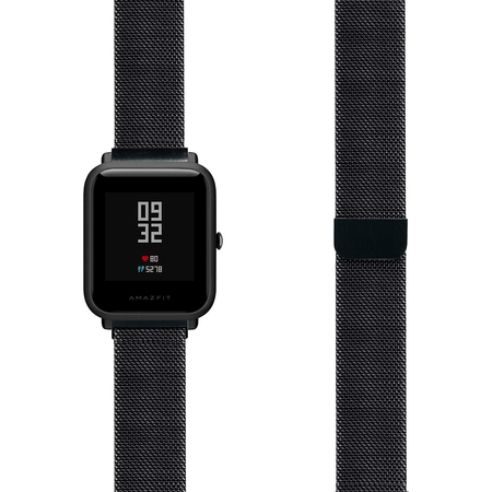 Ремешок стальной 20mm Lyambda Capella Black (DS-GM-01-20-BK), Основной цвет: Черный, изображение 2 - GOODMi