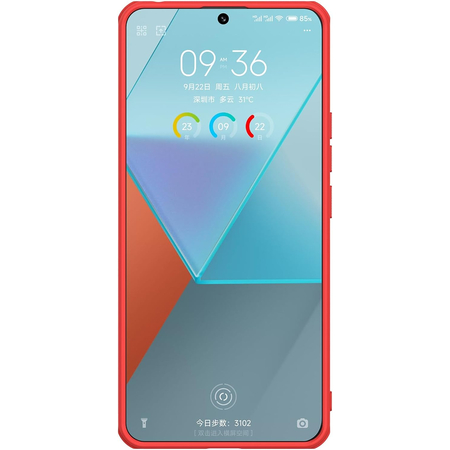 Чехол-накладка Nillkin силиконовая FrostedShield для Redmi Note 13 Pro 5G/POCO X6 красный, Основной цвет: Красный, изображение 4 - GOODMi