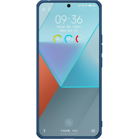 Чехол-накладка Nillkin силиконовая FrostedShield для Redmi Note 13 Pro 5G/POCO X6 синий, Основной цвет: Синий, изображение 4 - GOODMi