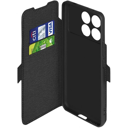 Чехол-книжка для POCO X6 Pro 5G черный, Основной цвет: Черный, изображение 4 - GOODMi