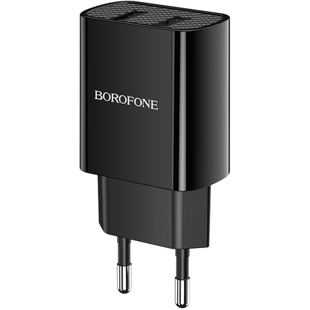 Сетевой адаптер Borofone BA53A 2.1A 2USB Черный - GOODMi