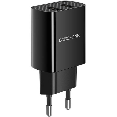 Сетевой адаптер Borofone BA53A 2.1A 2USB Черный, изображение 4 - GOODMi
