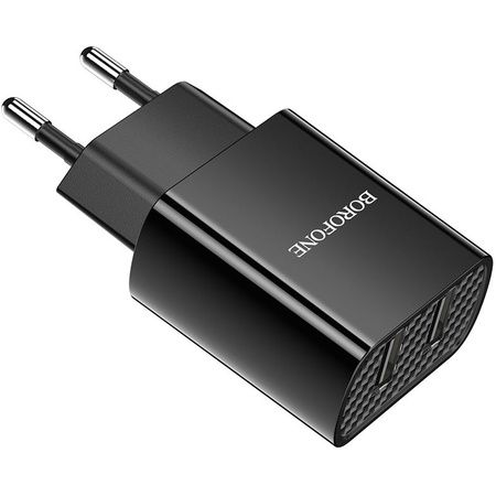 Сетевой адаптер Borofone BA53A 2.1A 2USB Черный, изображение 5 - GOODMi