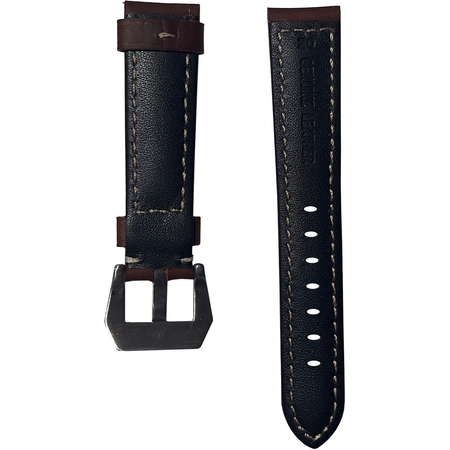 Ремешок кожаный Genuine Leather 22mm Коричневый, изображение 2 - GOODMi