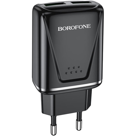 Сетевое зарядное устройство Borofone BA54A 2USB (3,0A/QC3,0/18W) Черный - GOODMi