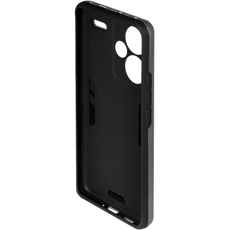 Чехол-накладка с металлической пластиной для магнитного держателя и кольцом для Redmi Note 13 Pro+ (5G) Dark Green, изображение 2 - GOODMi