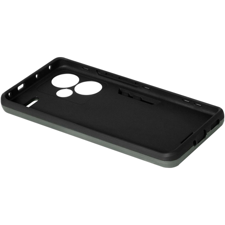 Чехол-накладка с металлической пластиной для магнитного держателя и кольцом для Redmi Note 13 Pro+ (5G) Dark Green, изображение 3 - GOODMi