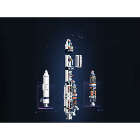 Конструктор Аэрокосмическая станция JAKI Space Rocket (JK8501), изображение 4 - GOODMi