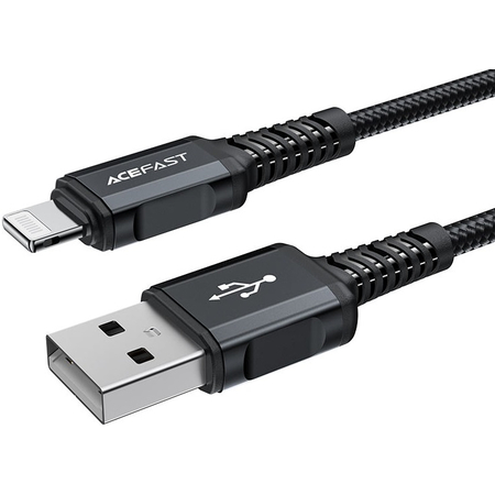 Кабель Acefast C4-02 Aluminium USB-A/Lightning 1.8m Вlack, изображение 2 - GOODMi
