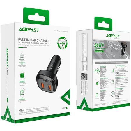 Автомобильное ЗУ ACEFAST B9 66W (Черное), изображение 4 - GOODMi