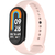 Ремешок силиконовый для Xiaomi Band 8 Светло-розовый с кнопкой, Основной цвет: Розовый - GOODMi