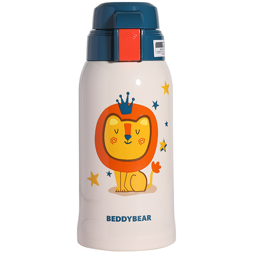 Детский термос Cup Bear 3D Retro Cute Pet 600 ml White Lion - GOODMi