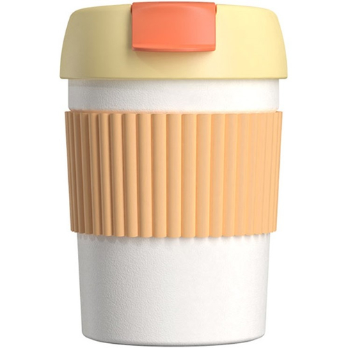 Термокружка KKF Rainbow Vacuum bottle 360ml Orange White (S-U35C) - GOODMi