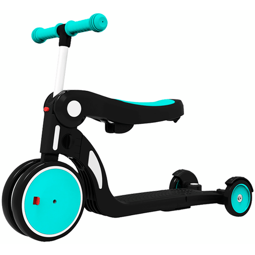 Детский самокат BeBeHoo Deformation Stroller 5 в 1 (DGN5-1) бирюзовый - GOODMi