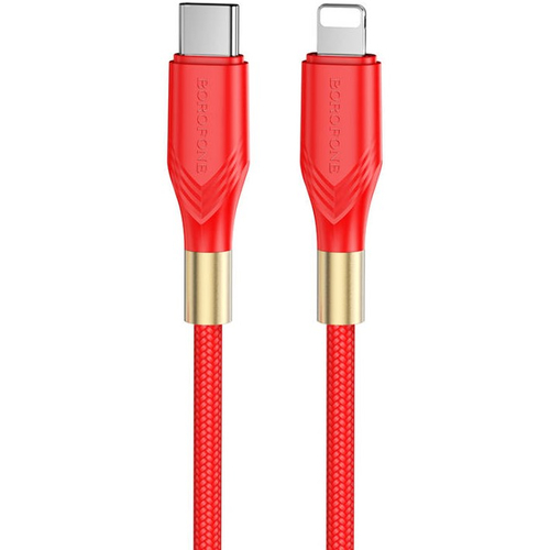 Кабель Borofone BX92 Type-C/Lightning нейлоновый 1m Red - GOODMi