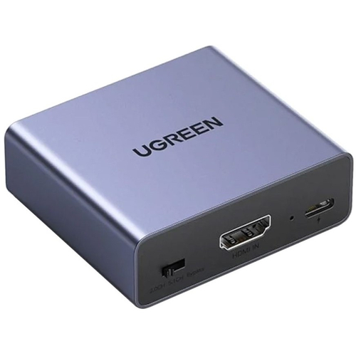 Сплиттер Ugreen CM531 HDMI Audio Splitter with Optical + 3.5mm Ports Light Blue - GOODMi